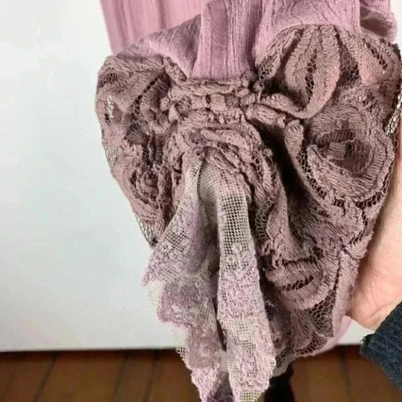 Noelle top sz L/XL pink mauve button down ruffle - Picture 4 of 10